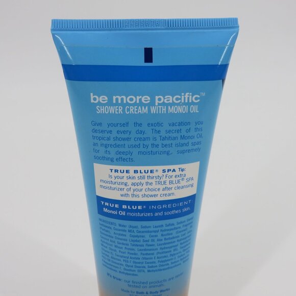 True Blue Spa Be More Pacific Monoi Oil Shower Cream 8oz USED See Current Weight - Picture 9 of 13